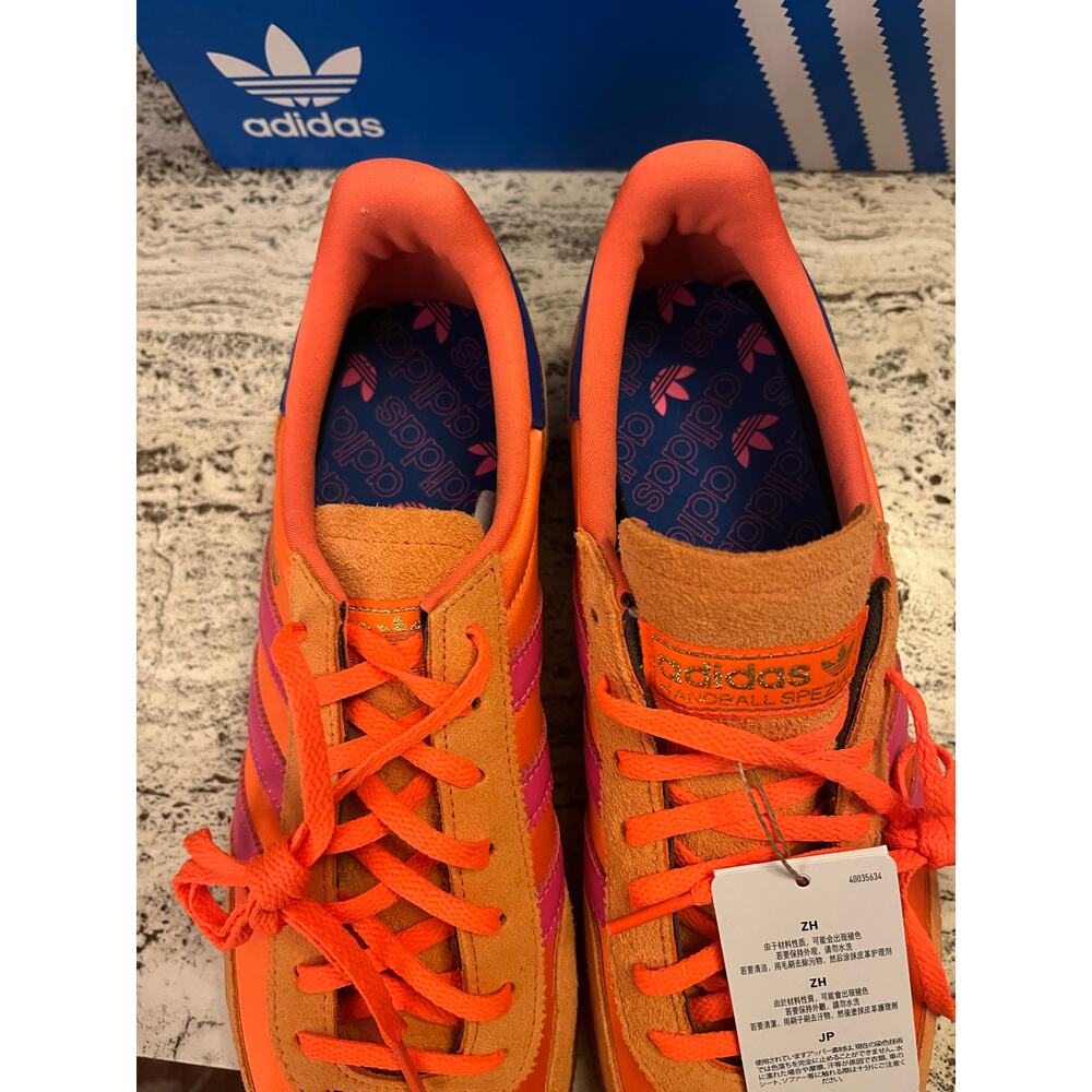 adidas handball spezial w, Women 11, Orange/Pink/Blue, JH5659, New - Picture 2 of 7